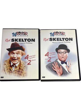 Red Skelton DVD Set of 2 TV Classics 8 Hilarious Episodes Over 6 Hours